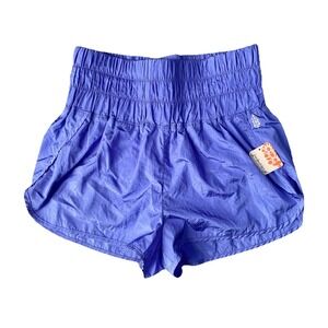FP Movement FREE PEOPLE Womens Large The Way Home Athletic Shorts Blue Running